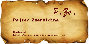 Pajzer Zseraldina névjegykártya